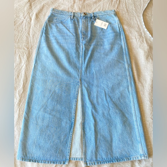 Frame Denim Le Italiene Denim MidMaxi Skirt - Picture 14 of 16